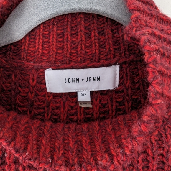 Evereve John + Jenn Chunky Cable Knit Marled Sweater Soft Ribbed - Picture 2 of 8